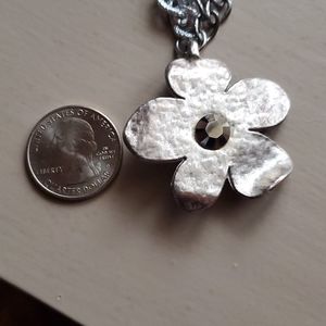 Handmade STUNNING Necklace With 2 tone chain